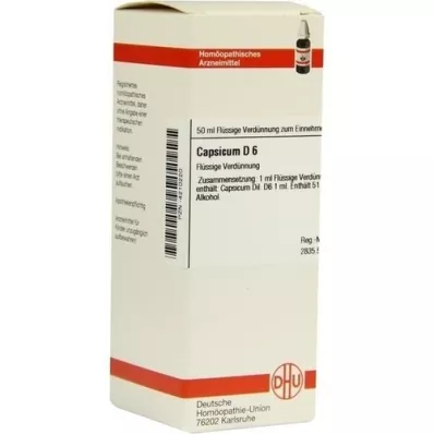 Capsicum D 6, 50 ml Capsicum D 6, 50 ml