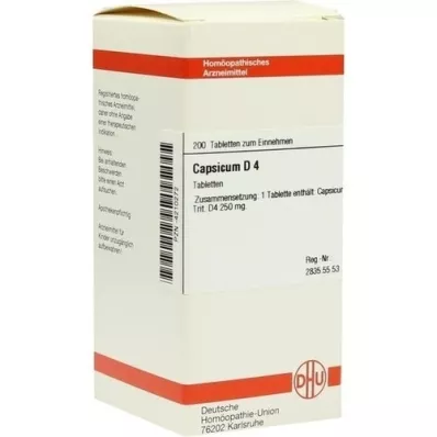 CAPSICUM d 4 tablety, 200 ks