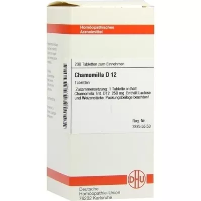 CHAMOMILLA d 12 tablet, 200 ks
