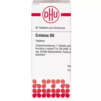 CROTALUS D 8 tablet, 80 ks CROTALUS D 8 tablet, 80 ks