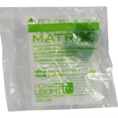 HOWARD Leight Matrix zelené špunty do uší,ks