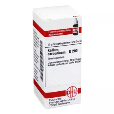 KALIUM CARBONICUM D 200 Globuli, 10 g KALIUM CARBONICUM D 200 Globuli, 10 g