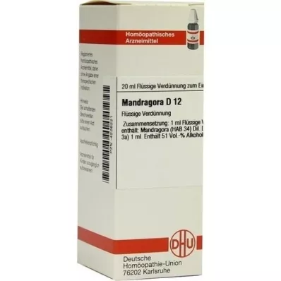 MANDRAGORA D 12 Ředění, 20 ml MANDRAGORA D 12 Ředění, 20 ml