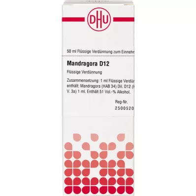 MANDRAGORA D 12 Ředění, 50 ml