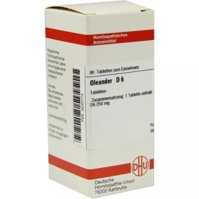 OLEANDER d 6 tablety, 80 ks