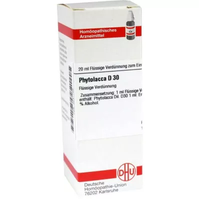 PHYTOLACCA D 30 Ředění, 20 ml