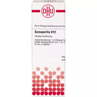 SARSAPARILLA D 12 Ředění, 20 ml