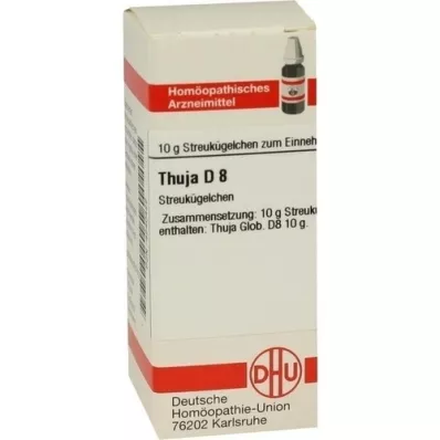 THUJA d 8 globuli, 10 g THUJA d 8 globuli, 10 g