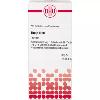 Thuja D10, 200 ks