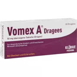 VOMEX A dražé 50 mg potahované tablety, 20 ks