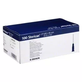 STERICAN Kanyly 23 Gx3 1/5 0,6x80 mm, 100 ks