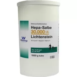 HEPA SALBE 30 000 tj. Lichtenstein, 1000 g