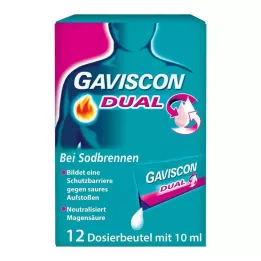 GAVISCON Duální 500 mg/213 mg/325 mg Susp. v sáčku, 12X10 ml