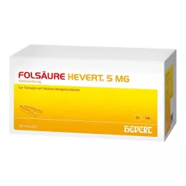 FOLSÄURE HEVERT 5 mg ampule, 100 ks