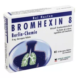 BROMHEXIN 8 potahovaných tablet Berlin Chemie, 50 ks