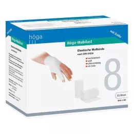 HÖGA-MUBILAST Fixační obvaz 8 cmx4 m s celofánem, 1 ks
