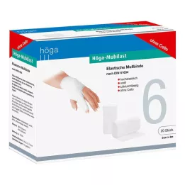 HÖGA-MUBILAST Fixační obvaz 6 cmx4 m bez celofánu, 20 ks