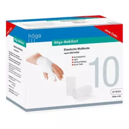 HÖGA-MUBILAST Fixační obvaz 10 cmx4 m bez celofánu, 20 ks