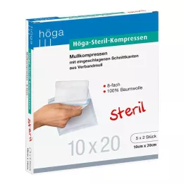 HÖGA-KOMPRESSEN 10x20 cm sterilní 8x, 5X2 ks