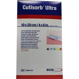 Cutbsorb Ultra sací prostředky sterilní 10x20cm, 5 ks