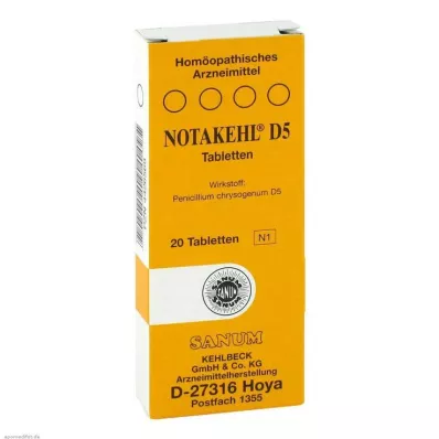 NOTAKEHL D 5 tablet, 20 ks