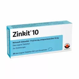 ZINKIT 10 potahovaných tablet, 20 ks