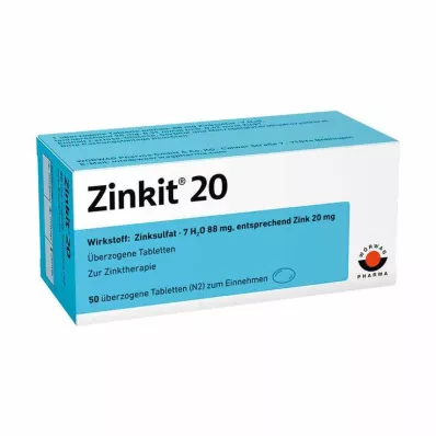 ZINKIT 20 potahovaných tablet, 50 ks ZINKIT 20 potahovaných tablet, 50 ks