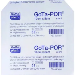 Gota-Por náplast na ránu sterilní 80x100 mm, 1 ks
