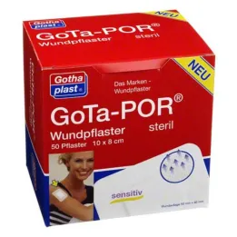 Gota-Por náplast na ránu sterilní 80x100 mm, 50 kusů