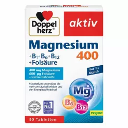 DOPPELHERZ Hořčík 400 mg tablety, 30 ks