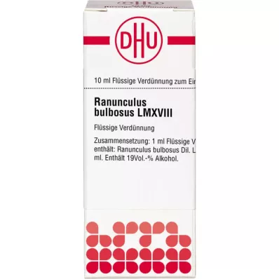 RANUNCULUS BULBOSUS LM XVIII Ředění, 10 ml RANUNCULUS BULBOSUS LM XVIII Ředění, 10 ml
