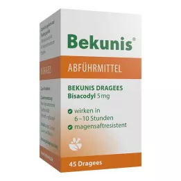 BEKUNIS Bisacodyl Dragees 5 mg enterosolventní tablety, 45 ks