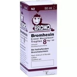 BROMHEXIN Krewew Meuselb.Dropten 8mg/ml, 50 ml