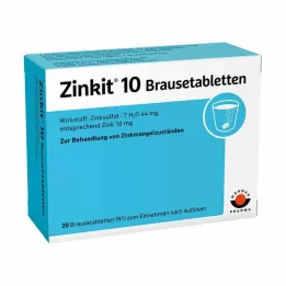 ZINKIT 10 šumivých tablet, 20 ks