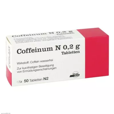 COFFEINUM N 0,2 g tablety, 50 ks COFFEINUM N 0,2 g tablety, 50 ks