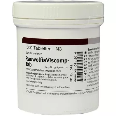 RAUWOLFIAVISCOMP TAB Tablety, 500 ks