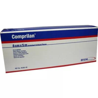 COMPRILAN elastický obvaz 8 cmx5 m, 10 ks