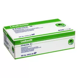 LEUKOSILK 2,5 cmx5 m, 12 ks