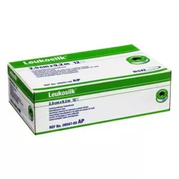 LEUKOSILK 2,5 cmx9,2 m, 12 ks