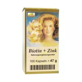 BIOTIN PLUS zinkové vlasů kapsle, 100 ks