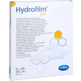 HYDROFILM plus transparentní asociace 9x10 cm, 5 ks