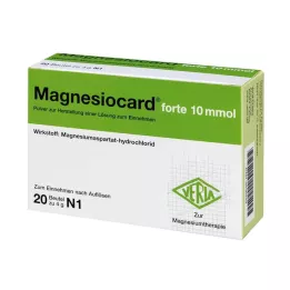 MAGNESIOCARD forte 10 mmol prášek pro přípravu roztoku pro perorální podání, 20 ks