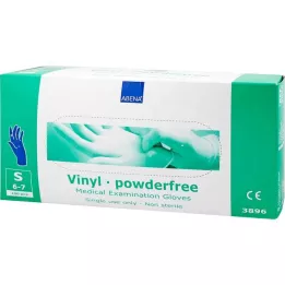 VINYL Rukavice bez pudru malé modré, 100 ks