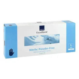 Nitrilové rukavice bez pudru x-long velké, 100 kusů