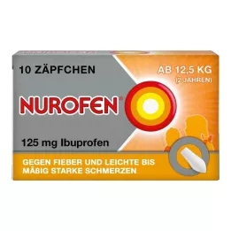 NUROFEN Čípky Junior 125 mg, 10 ks