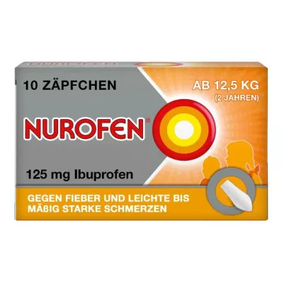 NUROFEN Čípky Junior 125 mg, 10 ks NUROFEN Čípky Junior 125 mg, 10 ks