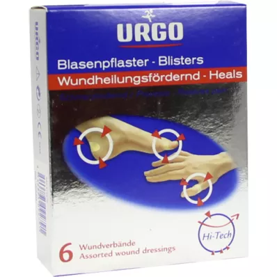 Urgo blistrové náplasti 2 velikosti (6 kusů) Urgo blistrové náplasti 2 velikosti (6 kusů)
