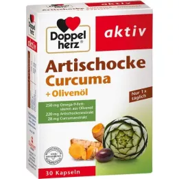 DOPPELHERZ Artichoke+olivový olej+tobolky curcuma, 30 ks