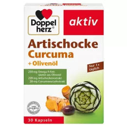 DOPPELHERZ Kapsle artyčok + olivový olej + kurkuma, 30 ks