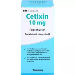 CETIXIN 10 mg tablety potažených filmem, 50 ks